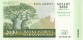 Madagascar 2000 Ariary, 2007
