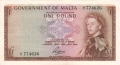 Malta 1 Pound, (1963)