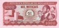 Mozambique 1000 Meticais, 16. 6.1980