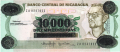 Nicaragua 10,000 Cordobas, (1989) 