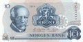Norway 10 Kroner, 1977