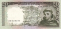 Portugal 20 Escudos, 26. 5.1964