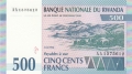 Rwanda 500 Francs,  1.12.1994