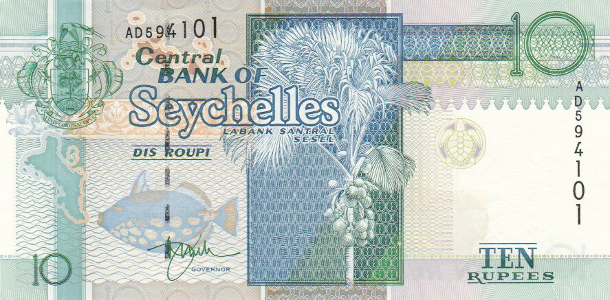 SEYCHELLES 100 Rupees 2013 35 years Centralbank Commemorative UNC P.47 