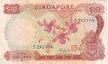 Singapore 10 Dollars, (1973)
