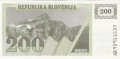 Slovenia 200 Tolatjev, (1990)