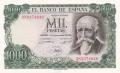 Spain 1000 Pesetas, 17. 9.1971