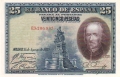 Spain 25 Pesetas, 15. 8.1928