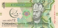 Turkmenistan 1 Manat, 2017