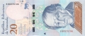 Venezuela 20 Bolivares, 15. 1.2018