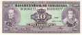 Venezuela 10 Bolivares,  8.12.1992
