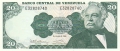 Venezuela 20 Bolivares,  5. 6.1995