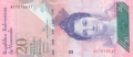 Venezuela 20 Bolivares, 20. 3.2007