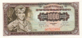 Yugoslavia 1000 Dinara,  1. 5.1963