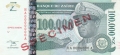 Zaire 100,000 New Zaires, 30. 6.1996