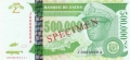 Zaire 500,000 New Zaires, 25.10.1996