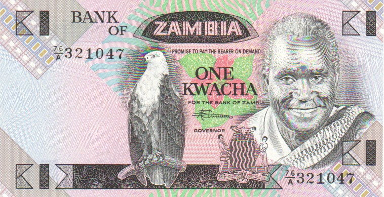 EF Zambia Banknote P20  2 Kwacha 