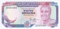 Zambia 50 Kwacha, (1989)