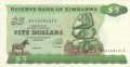 Zimbabwe 5 Dollars, 1983