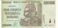 Zimbabwe 500,000 Dollars, 2008