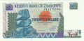 Zimbabwe 20 Dollars, 1997